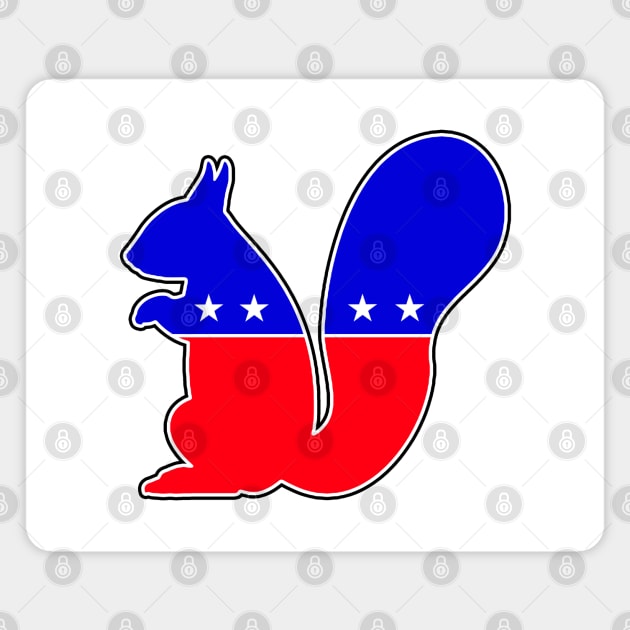 Third Party Politics Squirrel Magnet by karutees